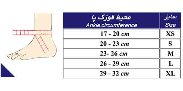 قوزک بند نئوپرن آتل دار طب و صنعت ۱۱۱۰۰ tebosanat قوزک بند نئوپرن آتل دار طب و صنعت ۱۱۱۰۰ tebosanat