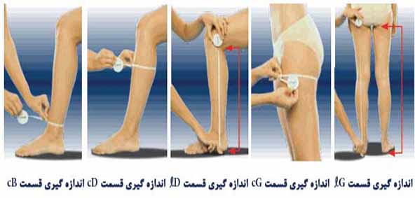 نحوه صحیح اندازه گیری جوراب واریس سیگواریس