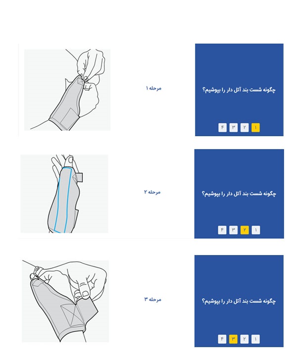053-1 شست بند آتل دار Thumb Spica Splint with Bar