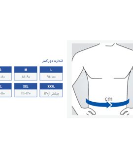 کمربند طبی پد دار منفذدار پاک سمن 148 paksaman
