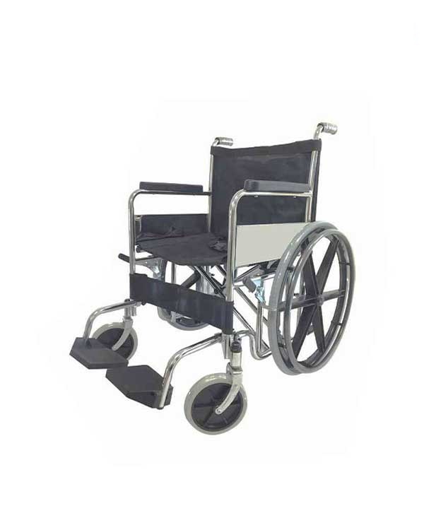 809-(C) ویلچر استیل ساده تاشو ضربدری دوبل 809 (C)