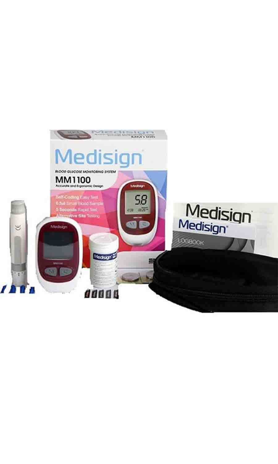 دستگاه تست قند خون مدیساین مدل MM1100 دستگاه تست قند خون مدیساین مدل MM1100